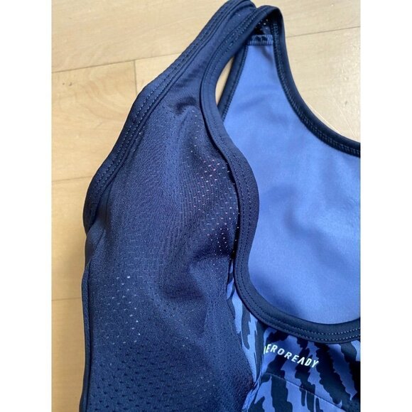 ADIDAS Purple Zebra Cropped Sports Bra Aeroready - Picture 4 of 5